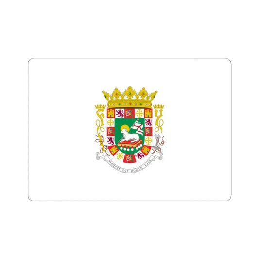 Flag of the Governor of Puerto Rico (United States) STICKER Vinyl Kiss-Cut Decal 2 Inch White - The Sticker Space