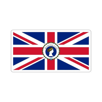 Flag of the Governor of Queensland 1870-1876 (Australia) STICKER Vinyl Kiss-Cut Decal 6 Inch White - The Sticker Space