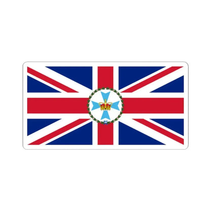 Flag of the Governor of Queensland 1876-1901 (Australia) STICKER Vinyl Kiss-Cut Decal 2 Inch White - The Sticker Space