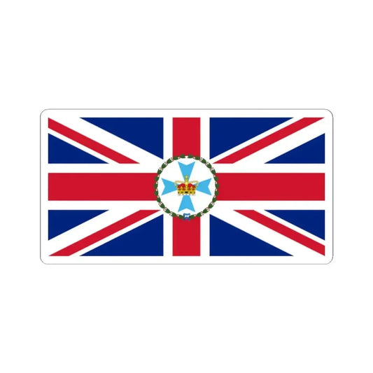 Flag of the Governor of Queensland 1876-1901 (Australia) STICKER Vinyl Kiss-Cut Decal 2 Inch White - The Sticker Space