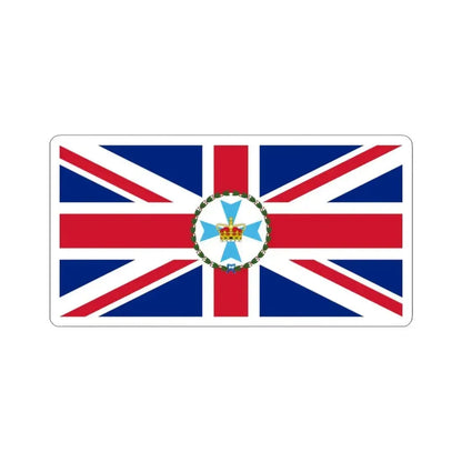 Flag of the Governor of Queensland 1876-1901 (Australia) STICKER Vinyl Kiss-Cut Decal 3 Inch White - The Sticker Space