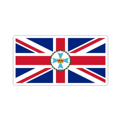 Flag of the Governor of Queensland 1876-1901 (Australia) STICKER Vinyl Kiss-Cut Decal 6 Inch White - The Sticker Space
