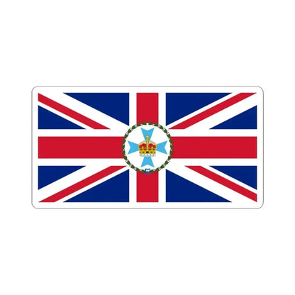 Flag of the Governor of Queensland 1901-1963 (Australia) STICKER Vinyl Kiss-Cut Decal 3 Inch White - The Sticker Space