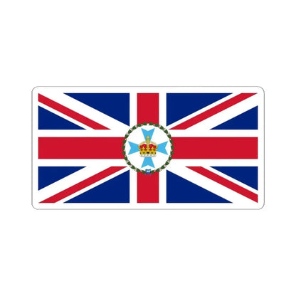Flag of the Governor of Queensland 1901-1963 (Australia) STICKER Vinyl Kiss-Cut Decal 4 Inch White - The Sticker Space
