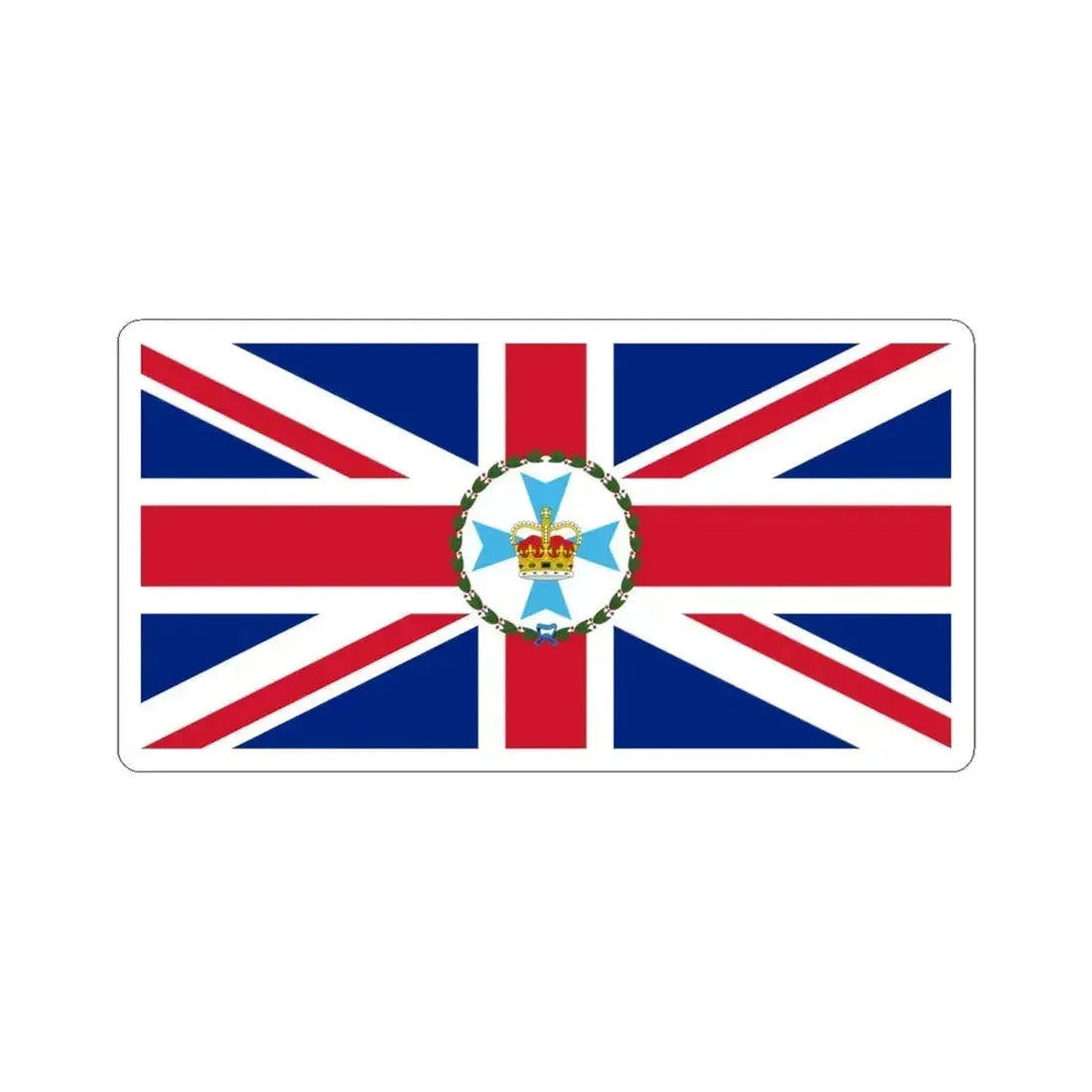 Flag of the Governor of Queensland (Australia) STICKER Vinyl Kiss-Cut Decal 6 Inch White - The Sticker Space