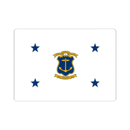 Flag of the Governor of Rhode Island (United States) STICKER Vinyl Kiss-Cut Decal 2 Inch White - The Sticker Space