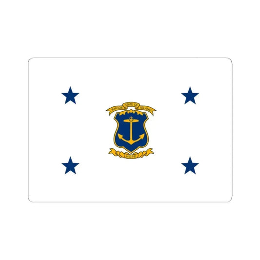 Flag of the Governor of Rhode Island (United States) STICKER Vinyl Kiss-Cut Decal 2 Inch White - The Sticker Space