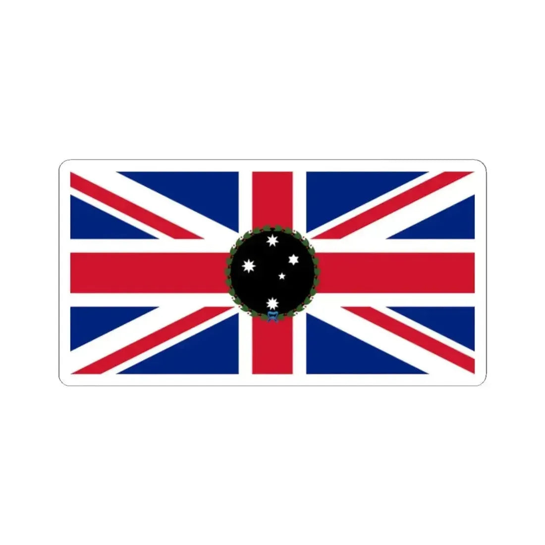 Flag of the Governor of South Australia 1870-1876 (Australia) STICKER Vinyl Kiss-Cut Decal 2 Inch White - The Sticker Space