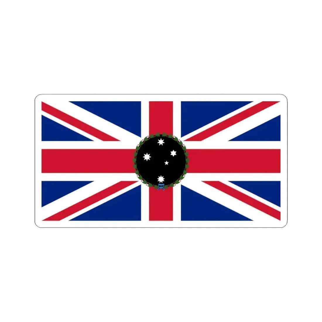 Flag of the Governor of South Australia 1870-1876 (Australia) STICKER Vinyl Kiss-Cut Decal 3 Inch White - The Sticker Space
