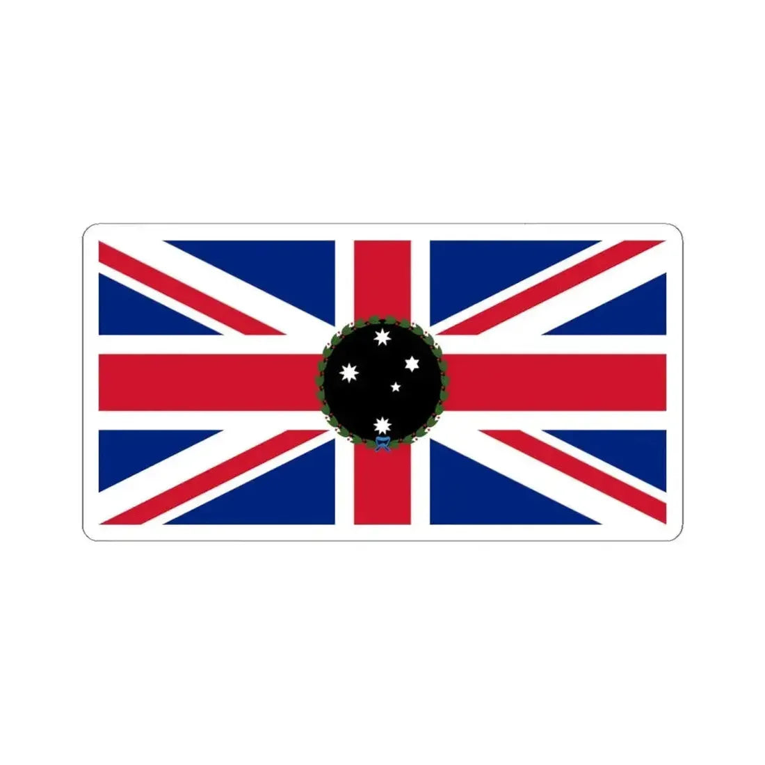 Flag of the Governor of South Australia 1870-1876 (Australia) STICKER Vinyl Kiss-Cut Decal 4 Inch White - The Sticker Space