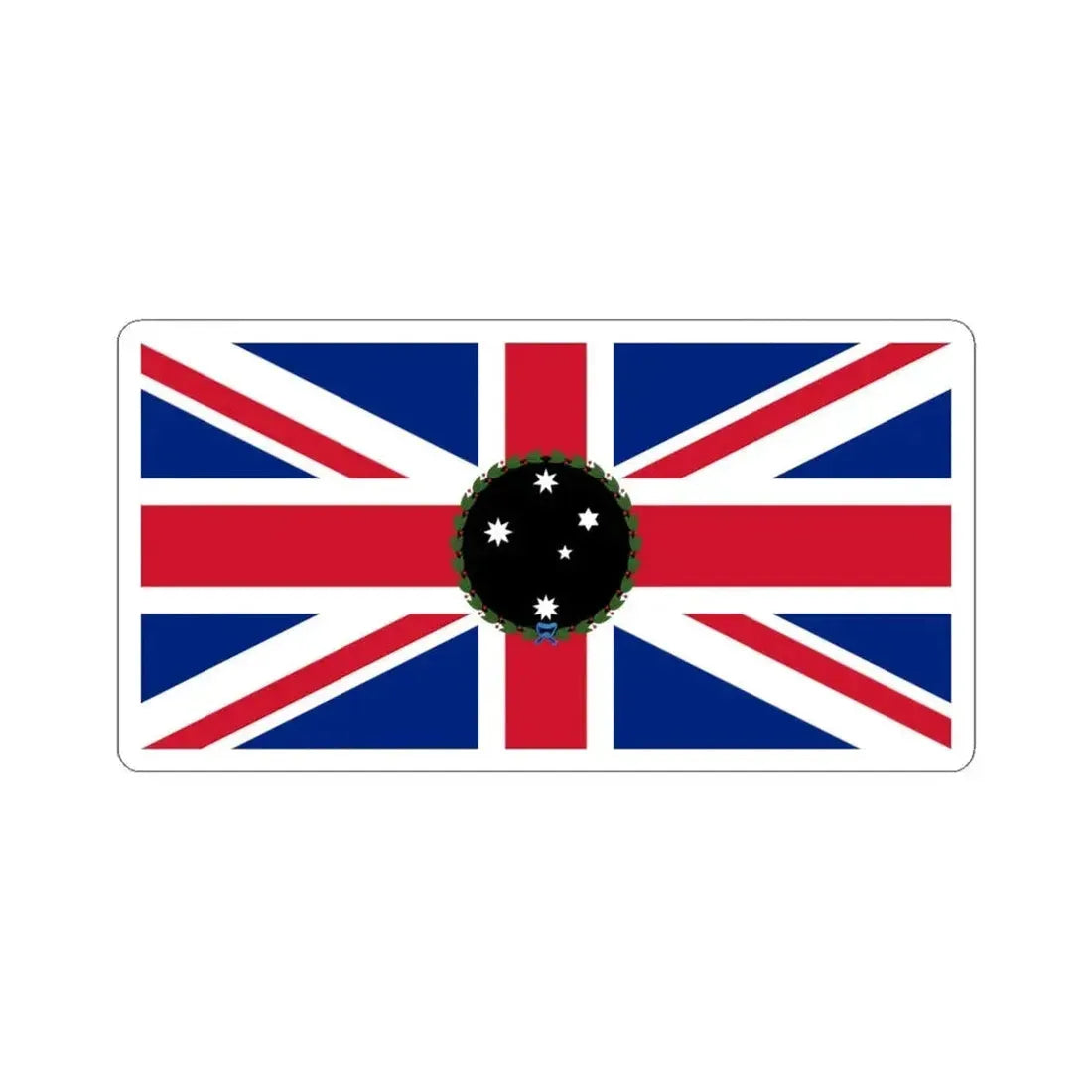 Flag of the Governor of South Australia 1870-1876 (Australia) STICKER Vinyl Kiss-Cut Decal 6 Inch White - The Sticker Space