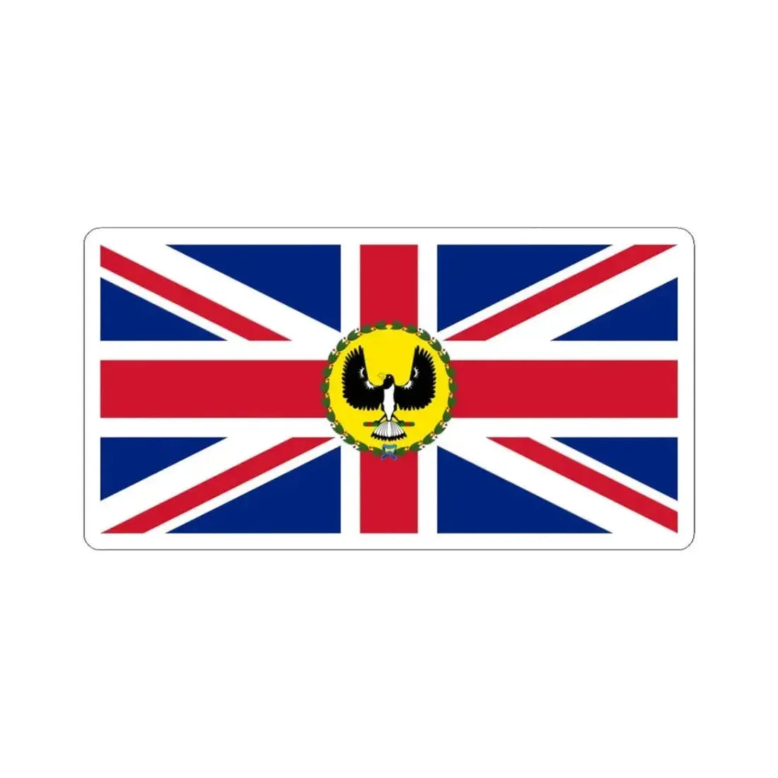 Flag of the Governor of South Australia 1904-1975 (Australia) STICKER Vinyl Kiss-Cut Decal 3 Inch White - The Sticker Space