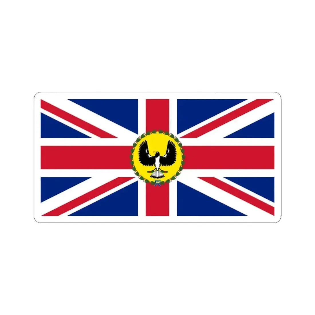 Flag of the Governor of South Australia 1904-1975 (Australia) STICKER Vinyl Kiss-Cut Decal 4 Inch White - The Sticker Space