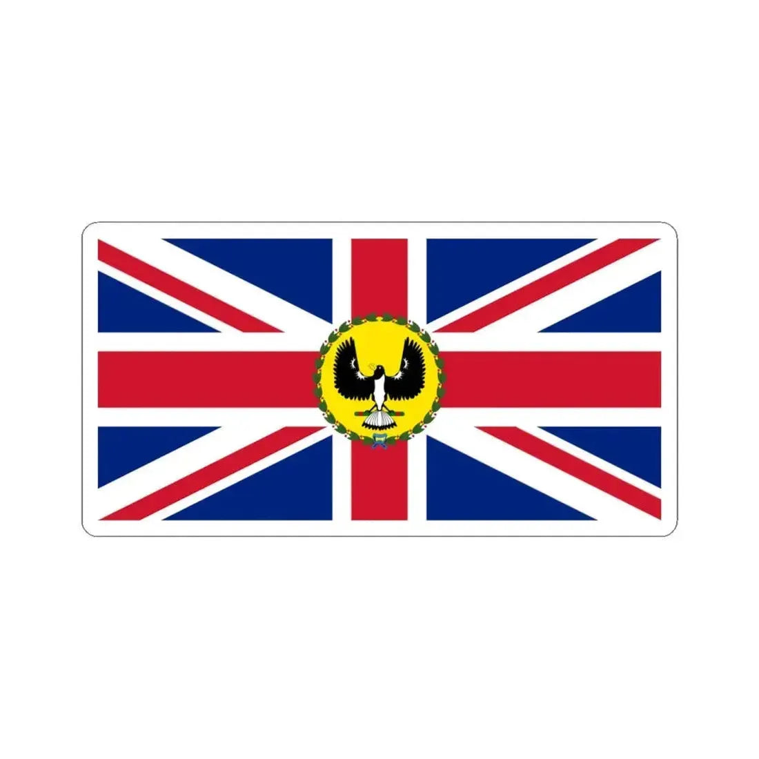 Flag of the Governor of South Australia 1904-1975 (Australia) STICKER Vinyl Kiss-Cut Decal 6 Inch White - The Sticker Space