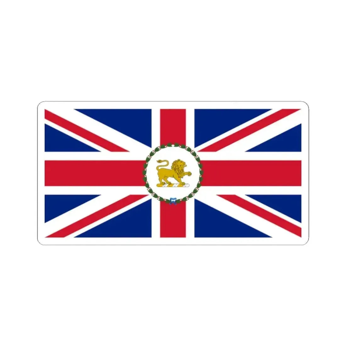 Flag of the Governor of Tasmania 1875-1876 (Australia) STICKER Vinyl Kiss-Cut Decal 2 Inch White - The Sticker Space