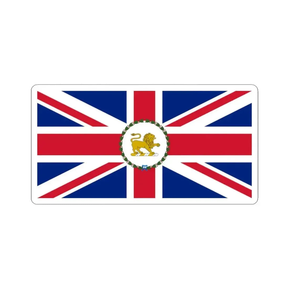 Flag of the Governor of Tasmania 1875-1876 (Australia) STICKER Vinyl Kiss-Cut Decal 3 Inch White - The Sticker Space