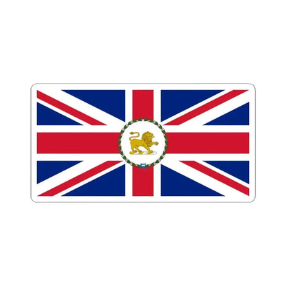 Flag of the Governor of Tasmania 1875-1876 (Australia) STICKER Vinyl Kiss-Cut Decal 4 Inch White - The Sticker Space