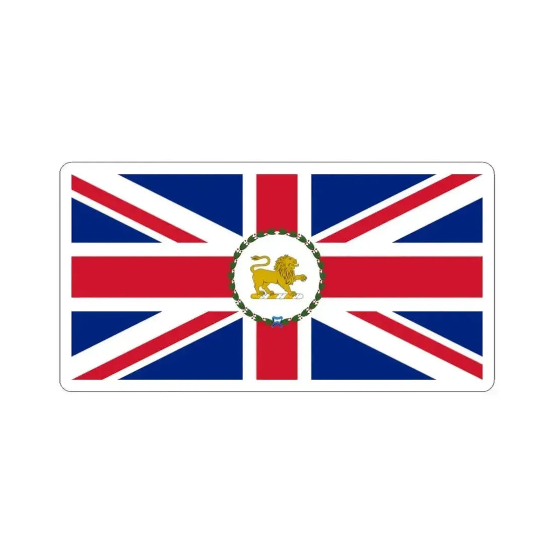 Flag of the Governor of Tasmania 1875-1876 (Australia) STICKER Vinyl Kiss-Cut Decal 6 Inch White - The Sticker Space