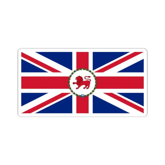 Flag of the Governor of Tasmania 1876-1977 (Australia) STICKER Vinyl Kiss-Cut Decal 2 Inch White - The Sticker Space