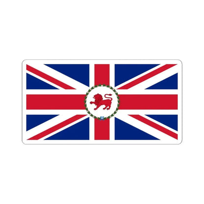 Flag of the Governor of Tasmania 1876-1977 (Australia) STICKER Vinyl Kiss-Cut Decal 4 Inch White - The Sticker Space