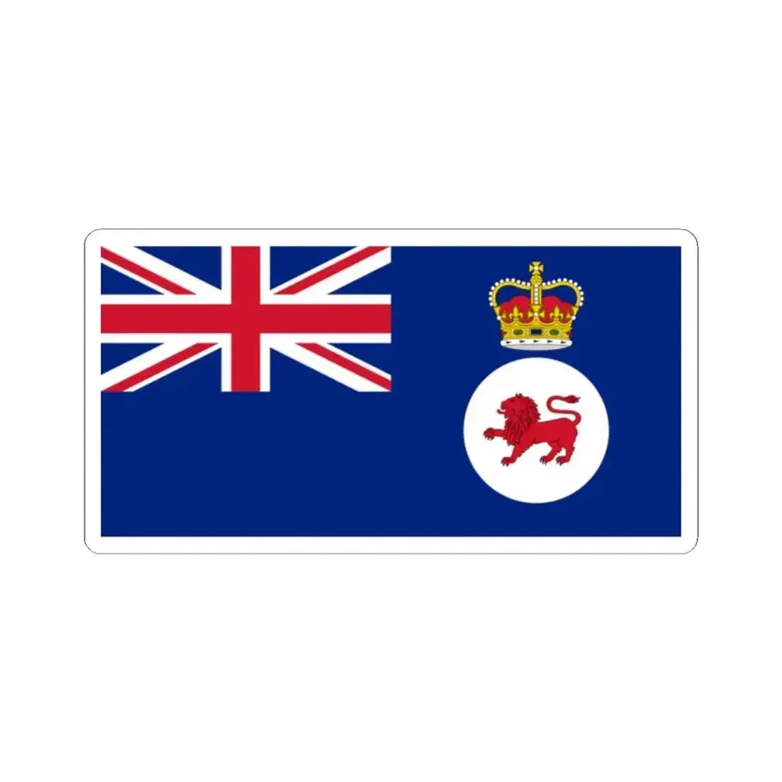Flag of the Governor of Tasmania (Australia) STICKER Vinyl Kiss-Cut Decal 2 Inch White - The Sticker Space