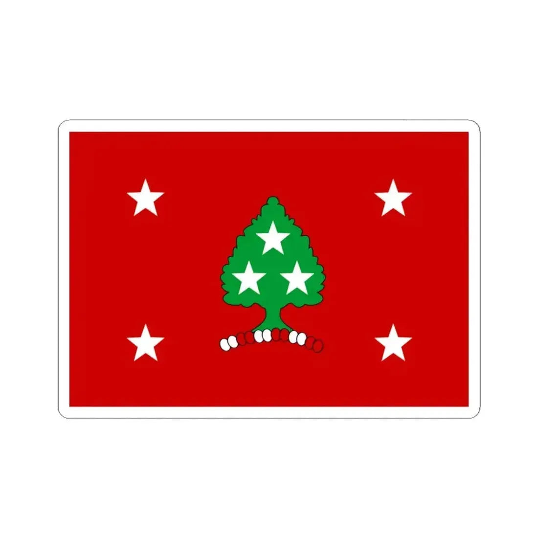 Flag of the Governor of Tennessee (United States) STICKER Vinyl Kiss-Cut Decal 3 Inch White - The Sticker Space