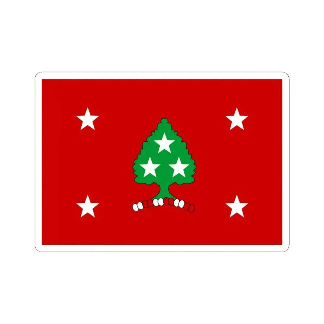 Flag of the Governor of Tennessee (United States) STICKER Vinyl Kiss-Cut Decal 4 Inch White - The Sticker Space