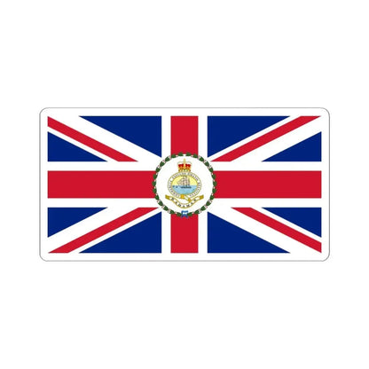 Flag of the Governor of the Bahamas 1869-1904 19531964 (Bahamas) STICKER Vinyl Kiss-Cut Decal 4 Inch White - The Sticker Space