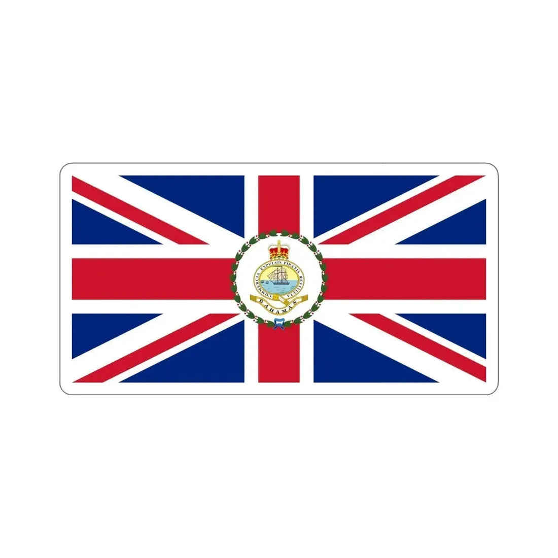 Flag of the Governor of the Bahamas (1869–1904 1953–1964) STICKER Vinyl Die-Cut Decal - The Sticker Space