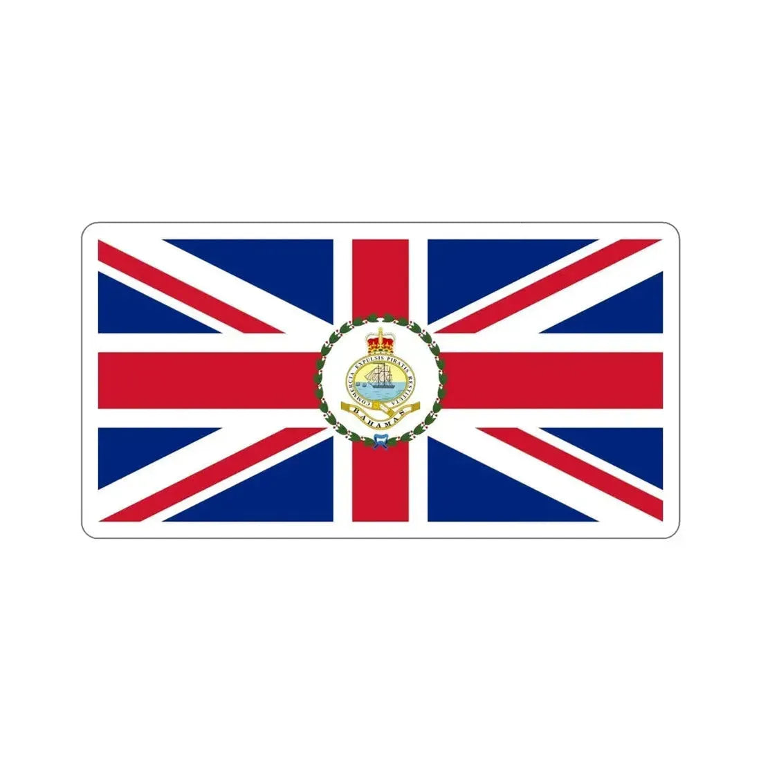 Flag of the Governor of the Bahamas (1869–1904 1953–1964) STICKER Vinyl Die-Cut Decal - The Sticker Space