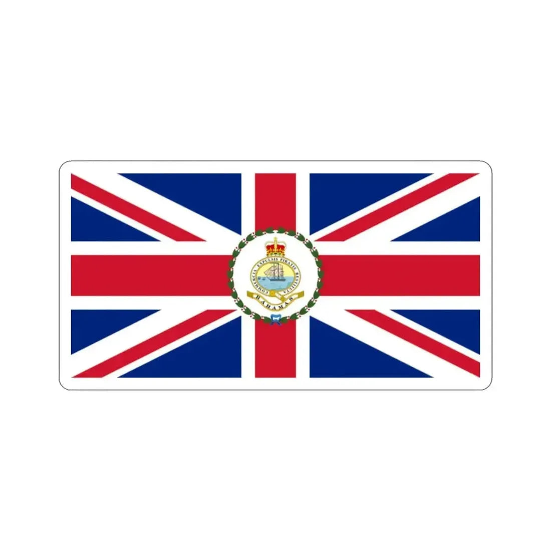 Flag of the Governor of the Bahamas (1869–1904 1953–1964) STICKER Vinyl Die-Cut Decal - The Sticker Space