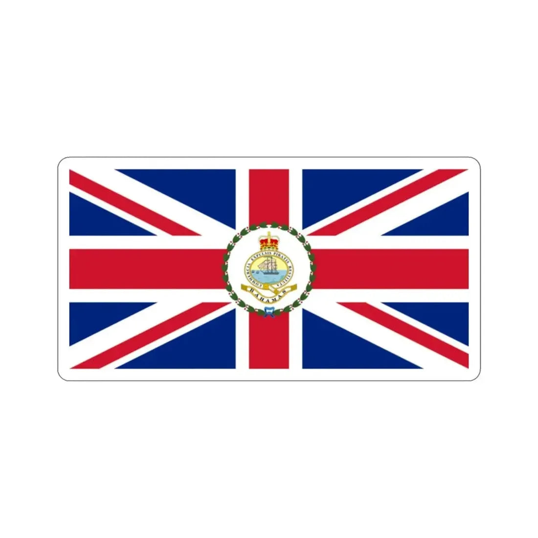Flag of the Governor of the Bahamas (1869–1904 1953–1964) STICKER Vinyl Die-Cut Decal - The Sticker Space