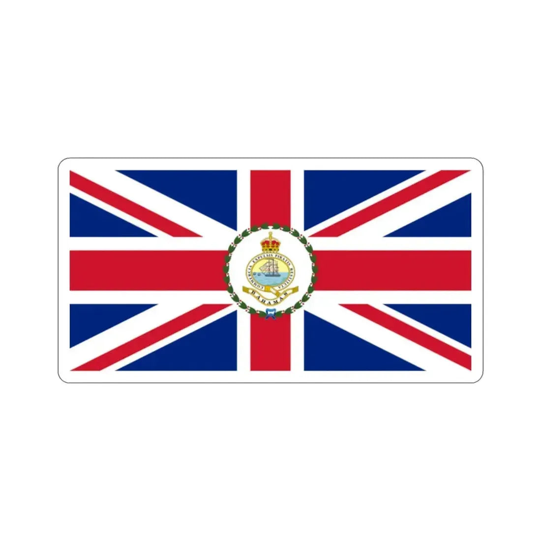 Flag of the Governor of the Bahamas (1904–1953) STICKER Vinyl Die-Cut Decal 2 Inch - The Sticker Space