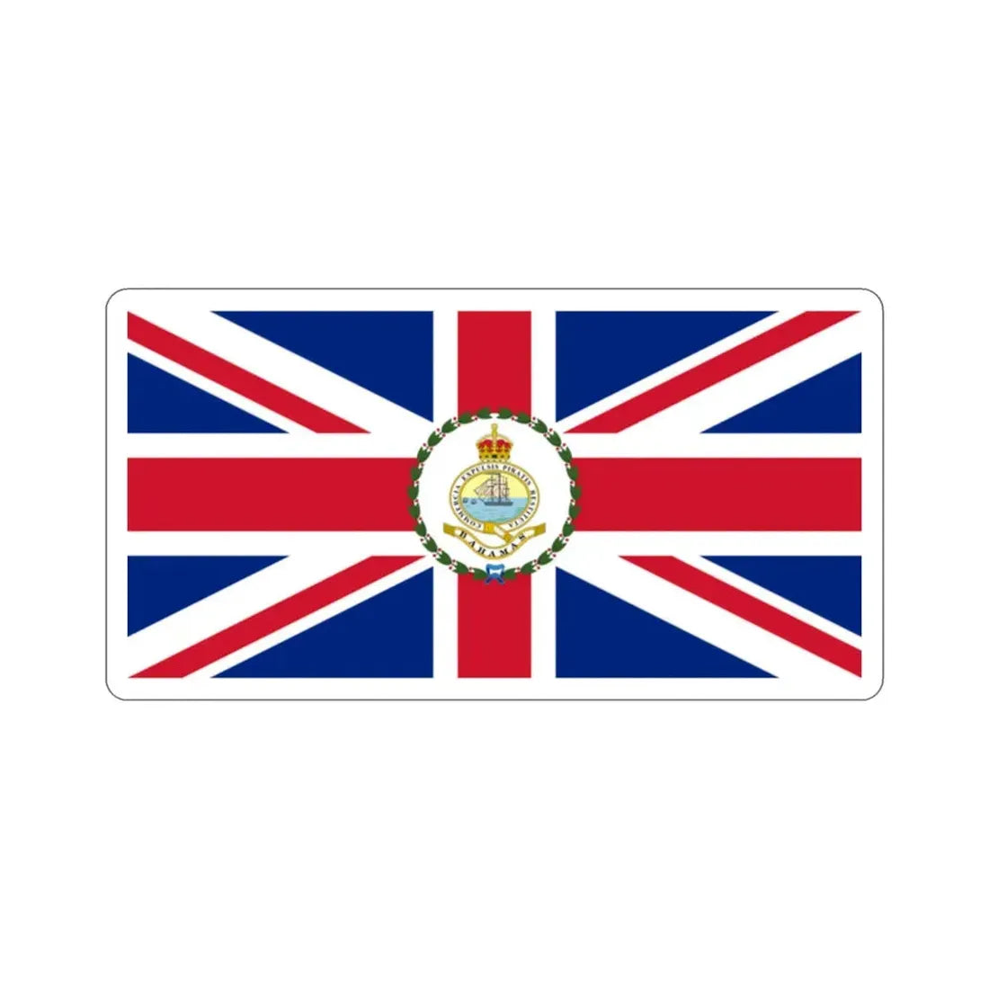 Flag of the Governor of the Bahamas (1904–1953) STICKER Vinyl Die-Cut Decal 2 Inch - The Sticker Space