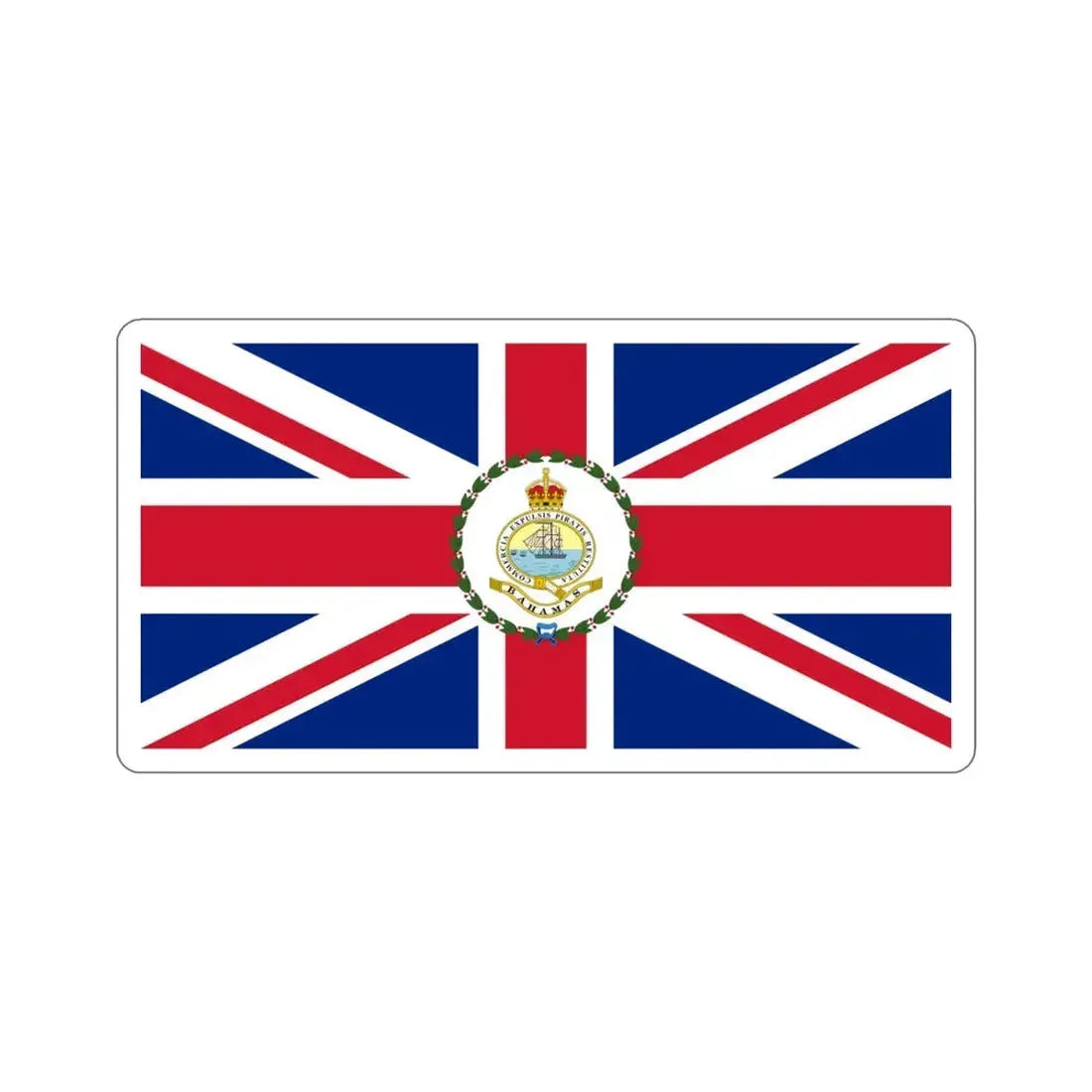 Flag of the Governor of the Bahamas (1904–1953) STICKER Vinyl Die-Cut Decal 4 Inch - The Sticker Space