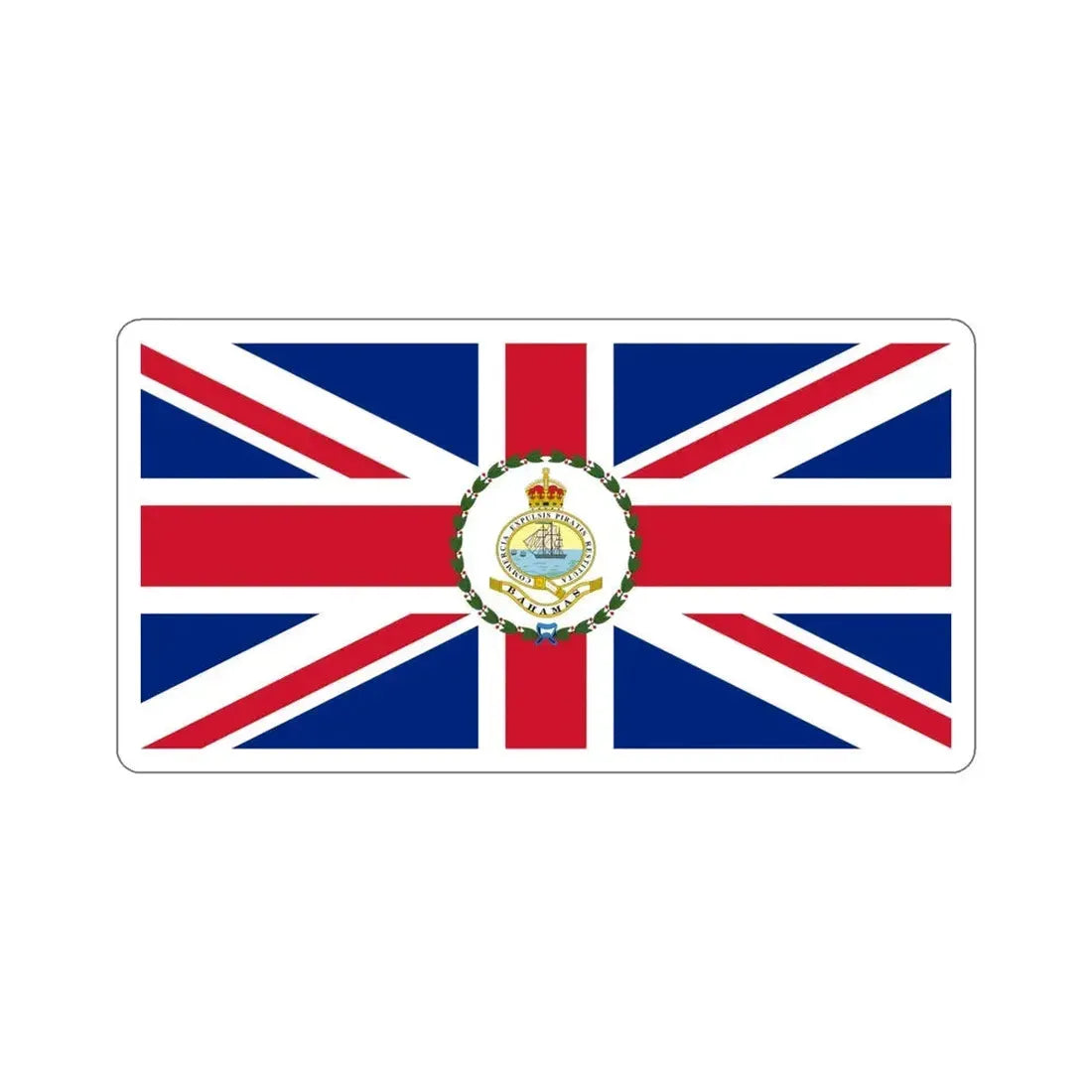 Flag of the Governor of the Bahamas (1904–1953) STICKER Vinyl Die-Cut Decal 5 Inch - The Sticker Space