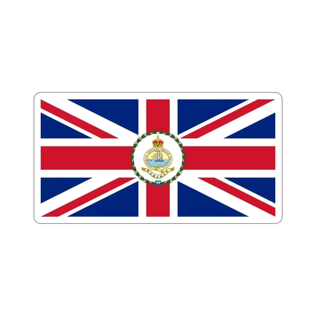 Flag of the Governor of the Bahamas (1904–1953) STICKER Vinyl Die-Cut Decal 5 Inch - The Sticker Space