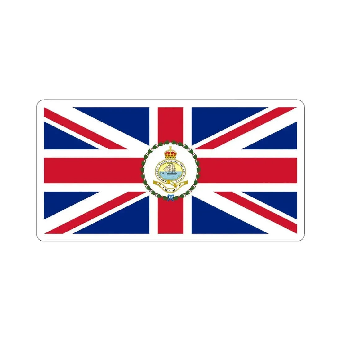 Flag of the Governor of the Bahamas (1904–1953) STICKER Vinyl Die-Cut Decal 6 Inch - The Sticker Space