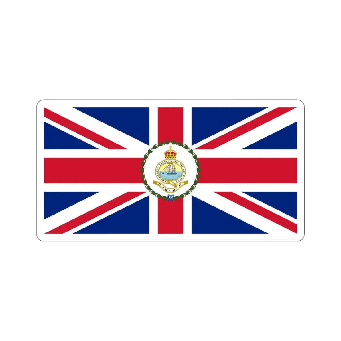Flag of the Governor of the Bahamas (1904–1953) STICKER Vinyl Die-Cut Decal 6 Inch - The Sticker Space
