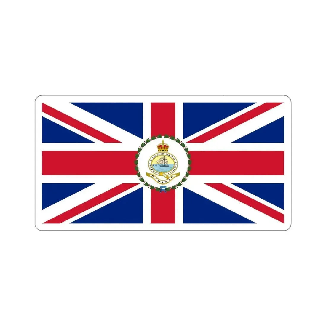 Flag of the Governor of the Bahamas (1904–1953) STICKER Vinyl Die-Cut Decal - The Sticker Space