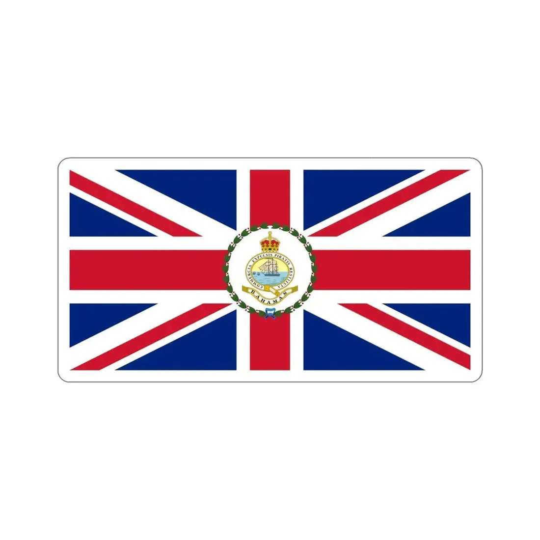 Flag of the Governor of the Bahamas (1904–1953) STICKER Vinyl Die-Cut Decal - The Sticker Space