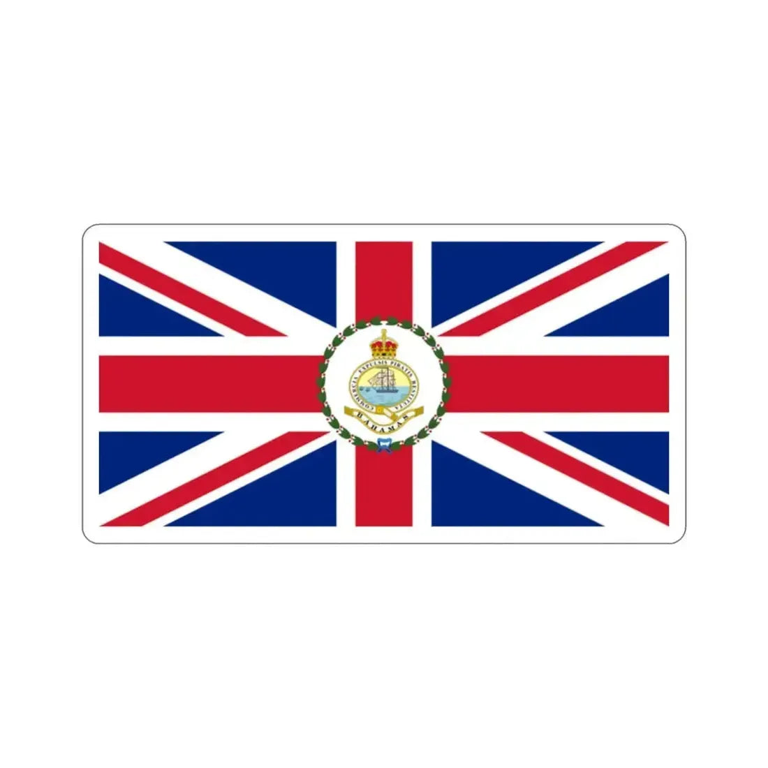 Flag of the Governor of the Bahamas (1904–1953) STICKER Vinyl Die-Cut Decal - The Sticker Space