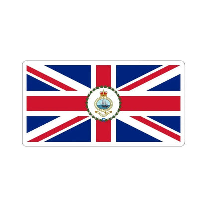 Flag of the Governor of the Bahamas 1964-1973 (Bahamas) STICKER Vinyl Kiss-Cut Decal 4 Inch White - The Sticker Space