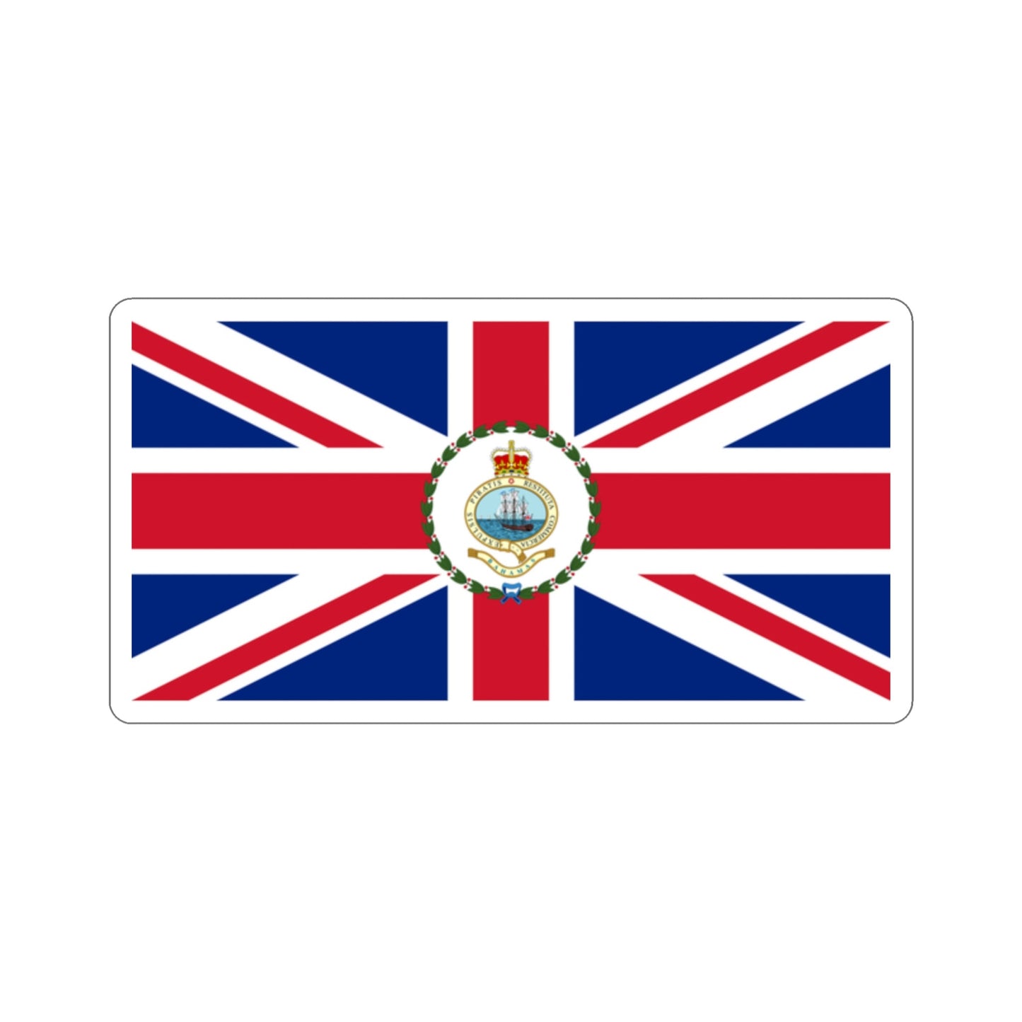 Flag of the Governor of the Bahamas (1964–1973) STICKER Vinyl Die-Cut Decal-2 Inch-The Sticker Space