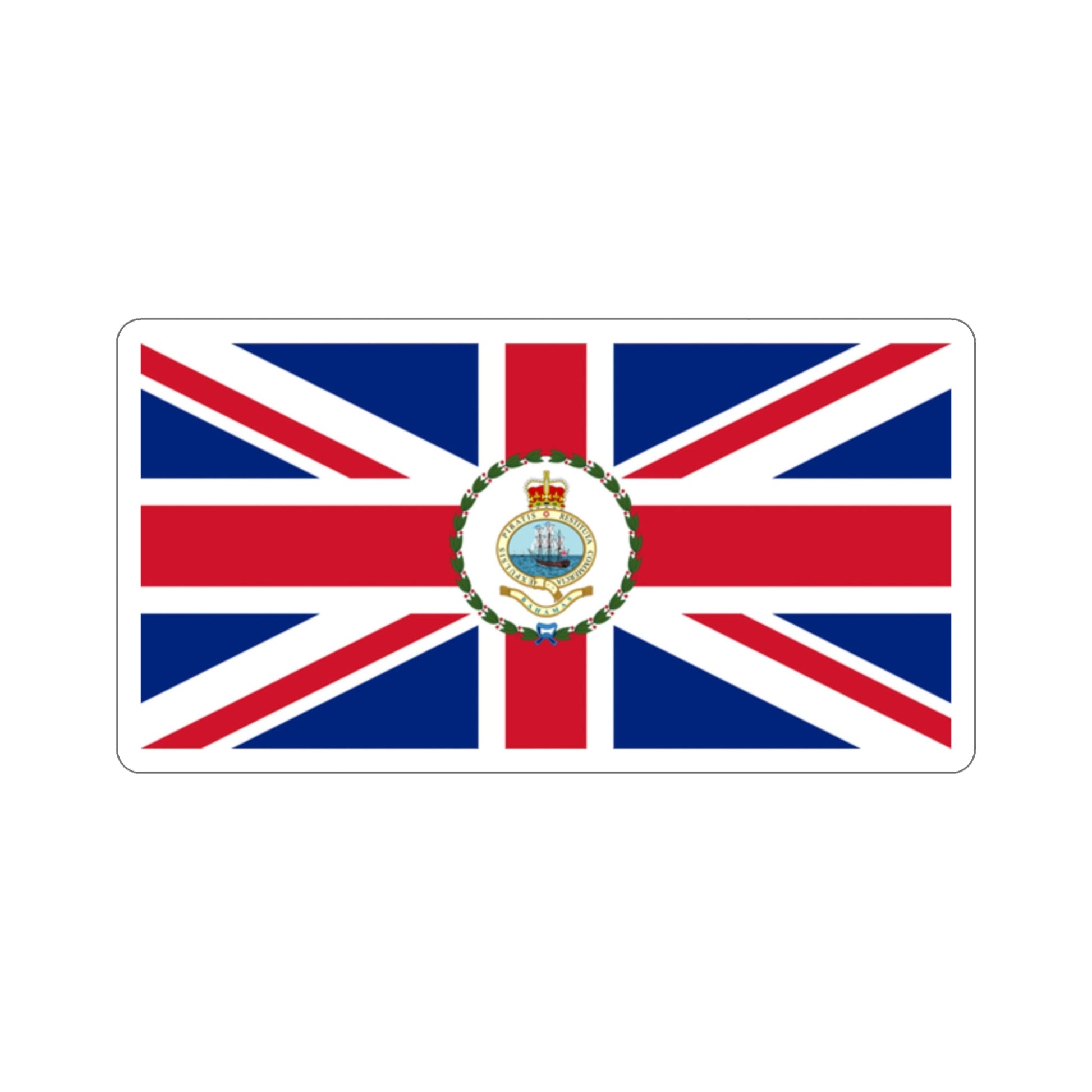 Flag of the Governor of the Bahamas (1964–1973) STICKER Vinyl Die-Cut Decal-2 Inch-The Sticker Space