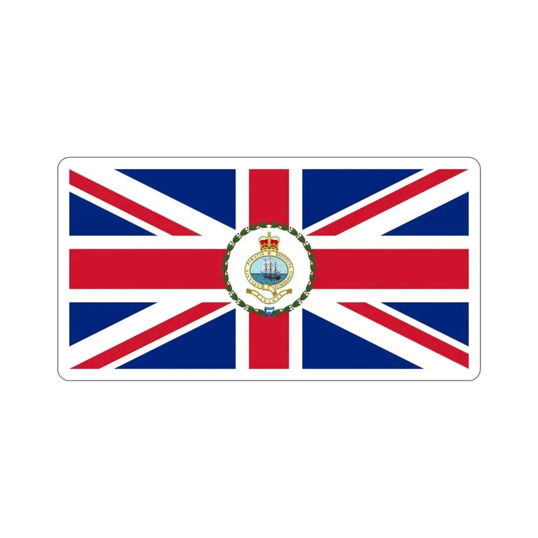 Flag of the Governor of the Bahamas (1964–1973) STICKER Vinyl Die-Cut Decal 4 Inch - The Sticker Space