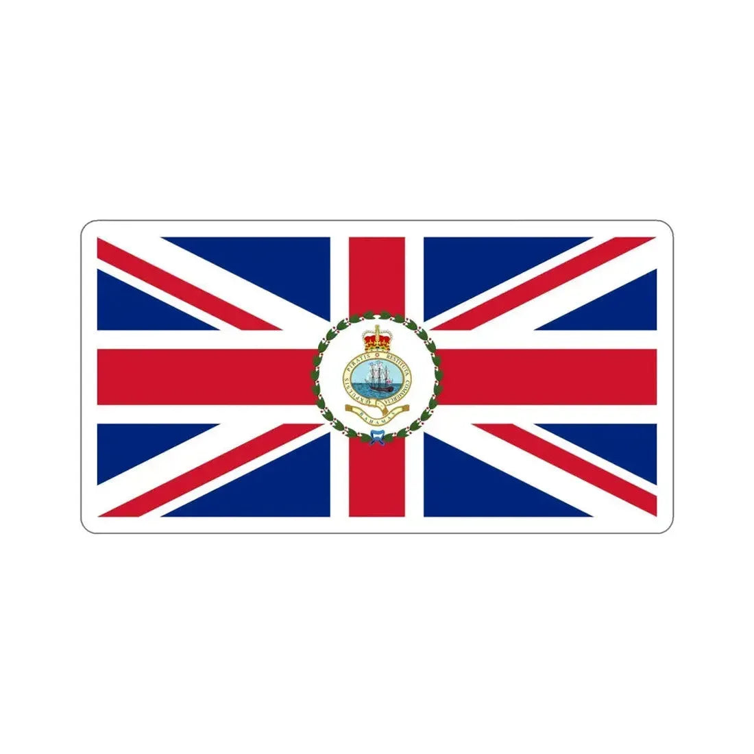 Flag of the Governor of the Bahamas (1964–1973) STICKER Vinyl Die-Cut Decal 6 Inch - The Sticker Space