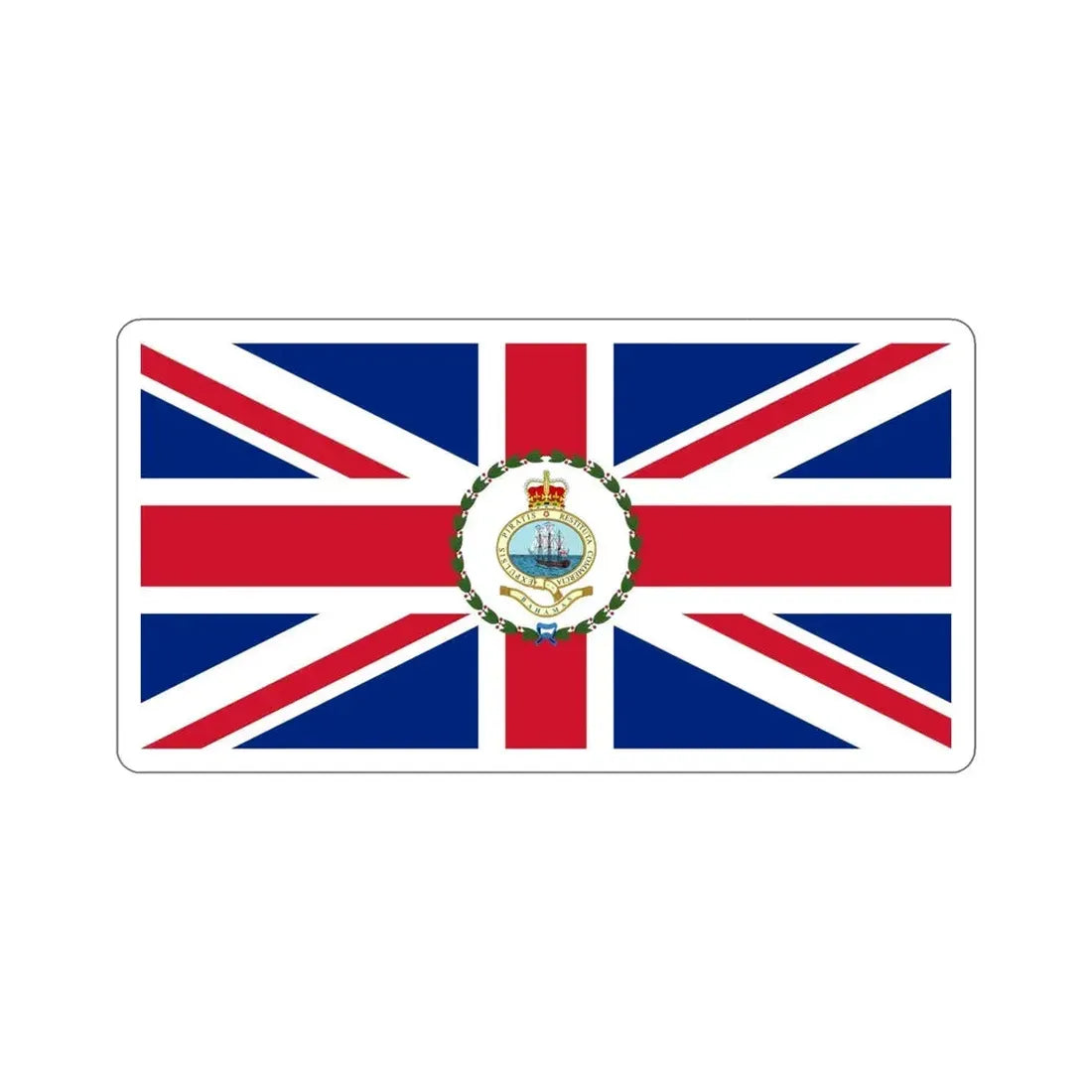 Flag of the Governor of the Bahamas (1964–1973) STICKER Vinyl Die-Cut Decal - The Sticker Space