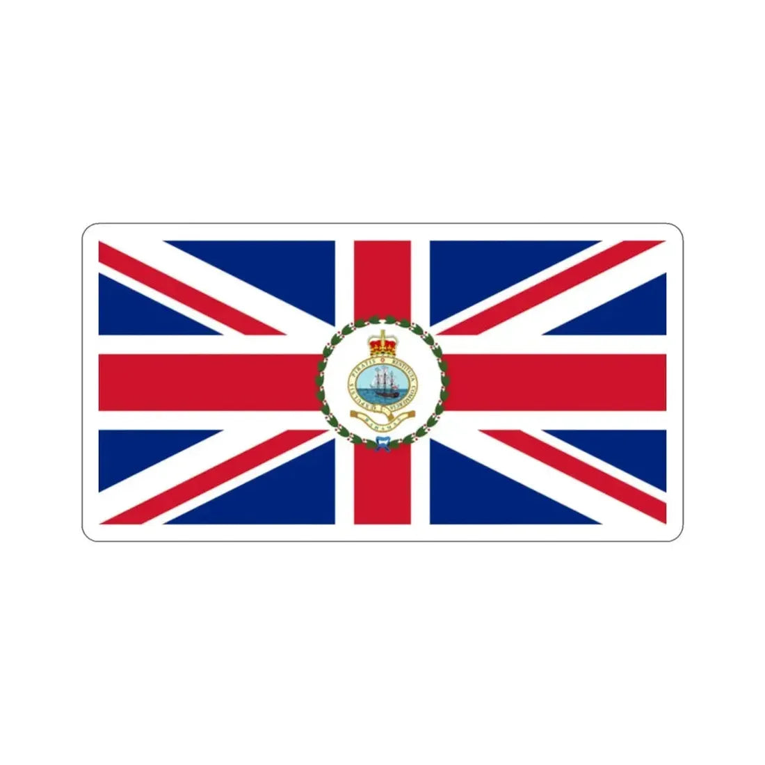 Flag of the Governor of the Bahamas (1964–1973) STICKER Vinyl Die-Cut Decal - The Sticker Space