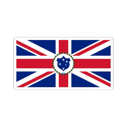 Flag of the Governor of Victoria 1870-1877 (Australia) STICKER Vinyl Kiss-Cut Decal 2 Inch White - The Sticker Space